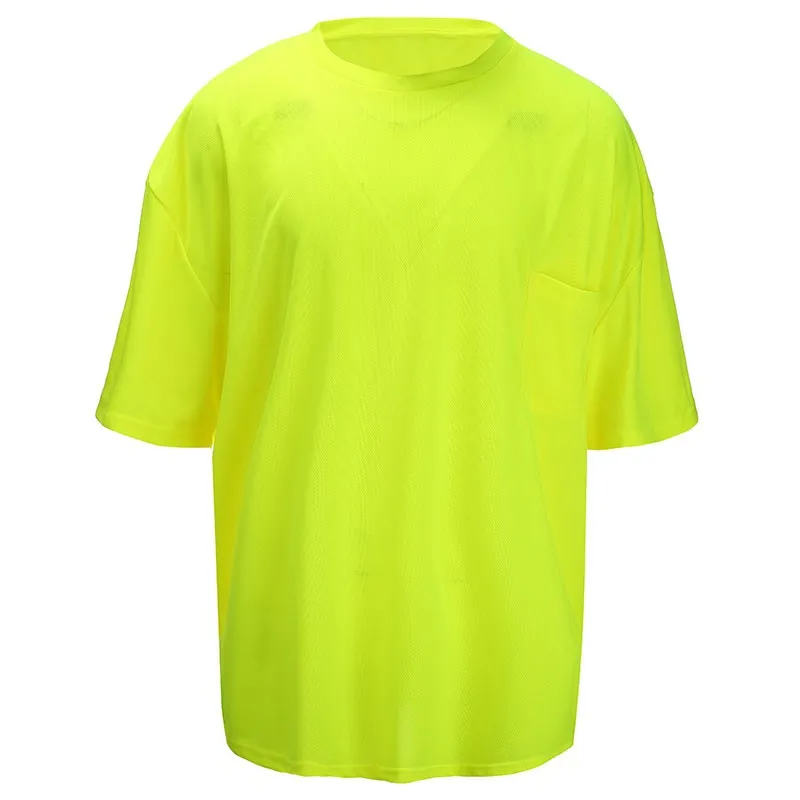 SFTU01 High Visibility Neon Yellow Reflective T-shirt Work Shirt