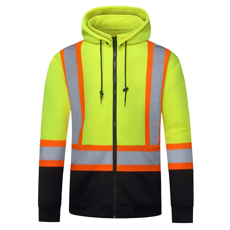 SFFCA03 High Visibility Reflection Safety Hoodies Jacket Hoodies Sweatshirts