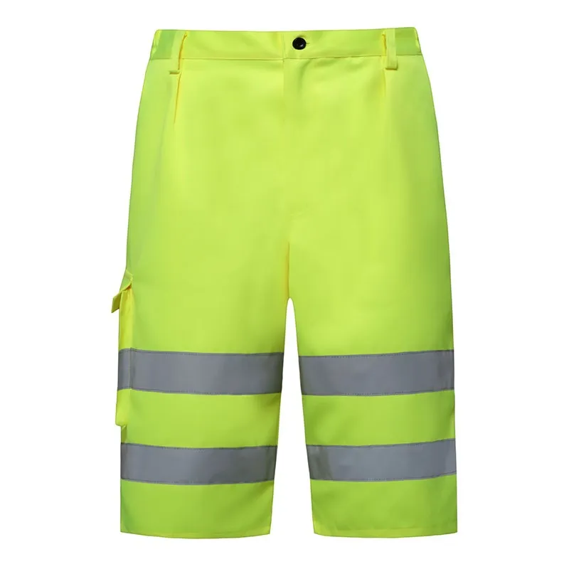 SFWP01 High-Visibility Reflective Safety Work Shorts with Multi-Functional Pockets