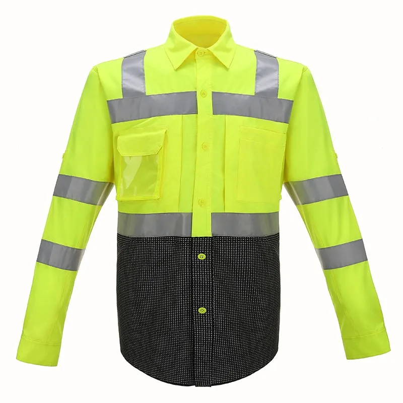 SFSS01 Safety T-Shirt Reflective Long Sleeve Shirt Reflective Work Shirt