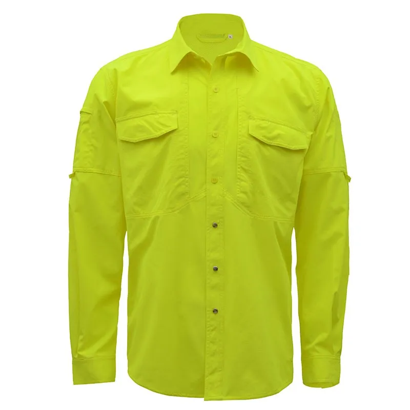 SFSS061 Polyester High Vis Customized Safety Shirt with Reflective Tape