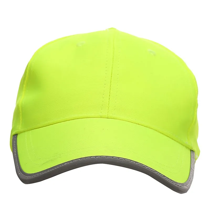 SFAC08 Fluorescent Yellow High Visibility Safety Cap with Reflective Features