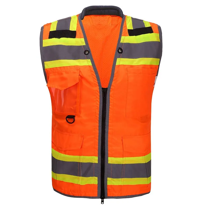 SFU64 Customize Logo Reflective Safety Vest with Pockets