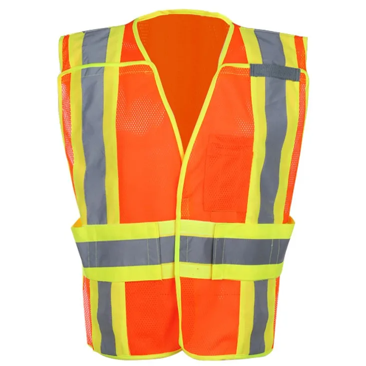 SFU45 Mesh Fluorescent Color Trims Reflective Safety Vest