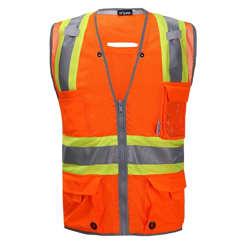 SFU66 4 Pockets Mesh Hi-Vis Reflective Safety Vest