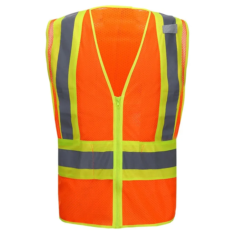 SFU46 Reflective Safety Vest - High Visibility Orange Safety Vest