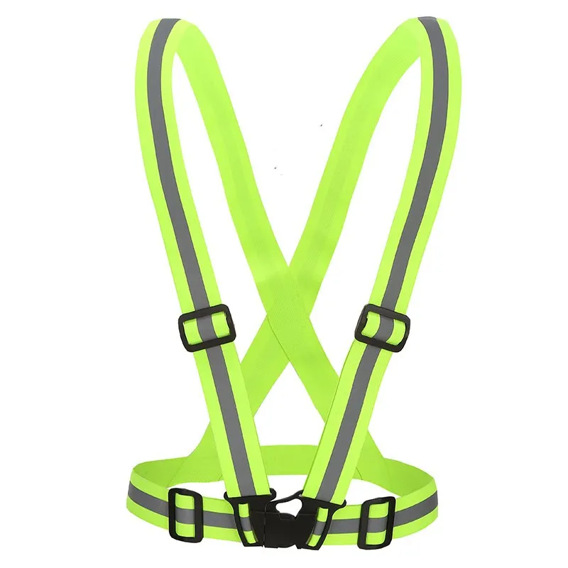 SFAV06 High Visibility Fluorescent Reflective Tape Adjustable Reflective Vest