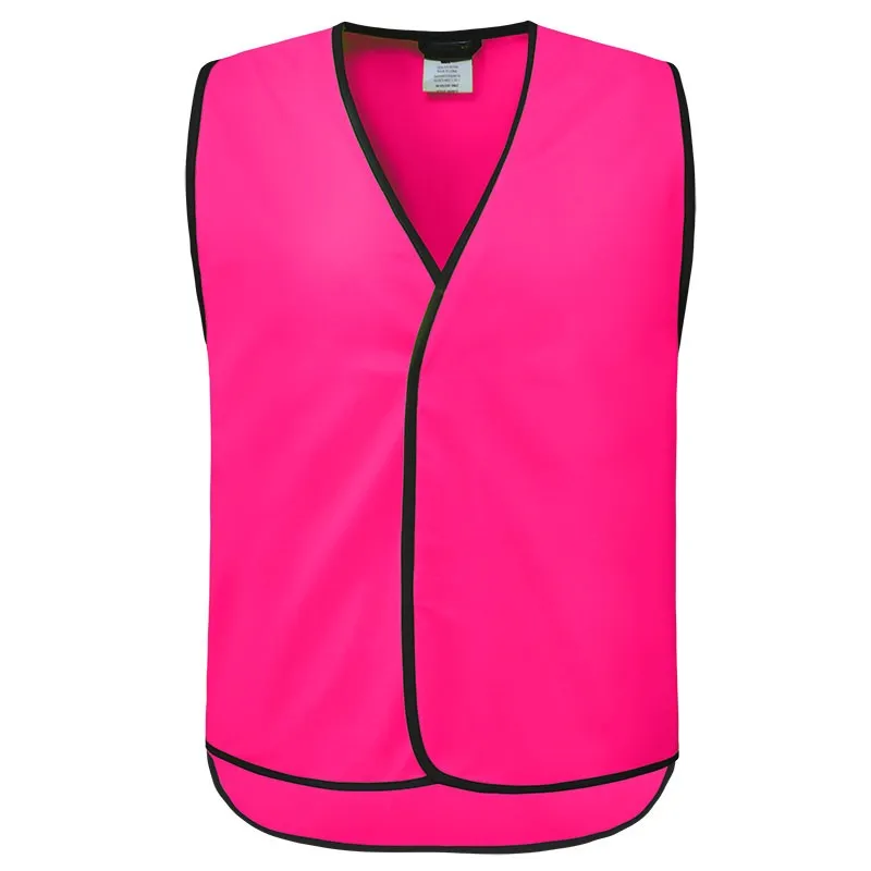 SFAV12 High Visibility Fluorescent Pink Reflective Safety Vest - Polyester